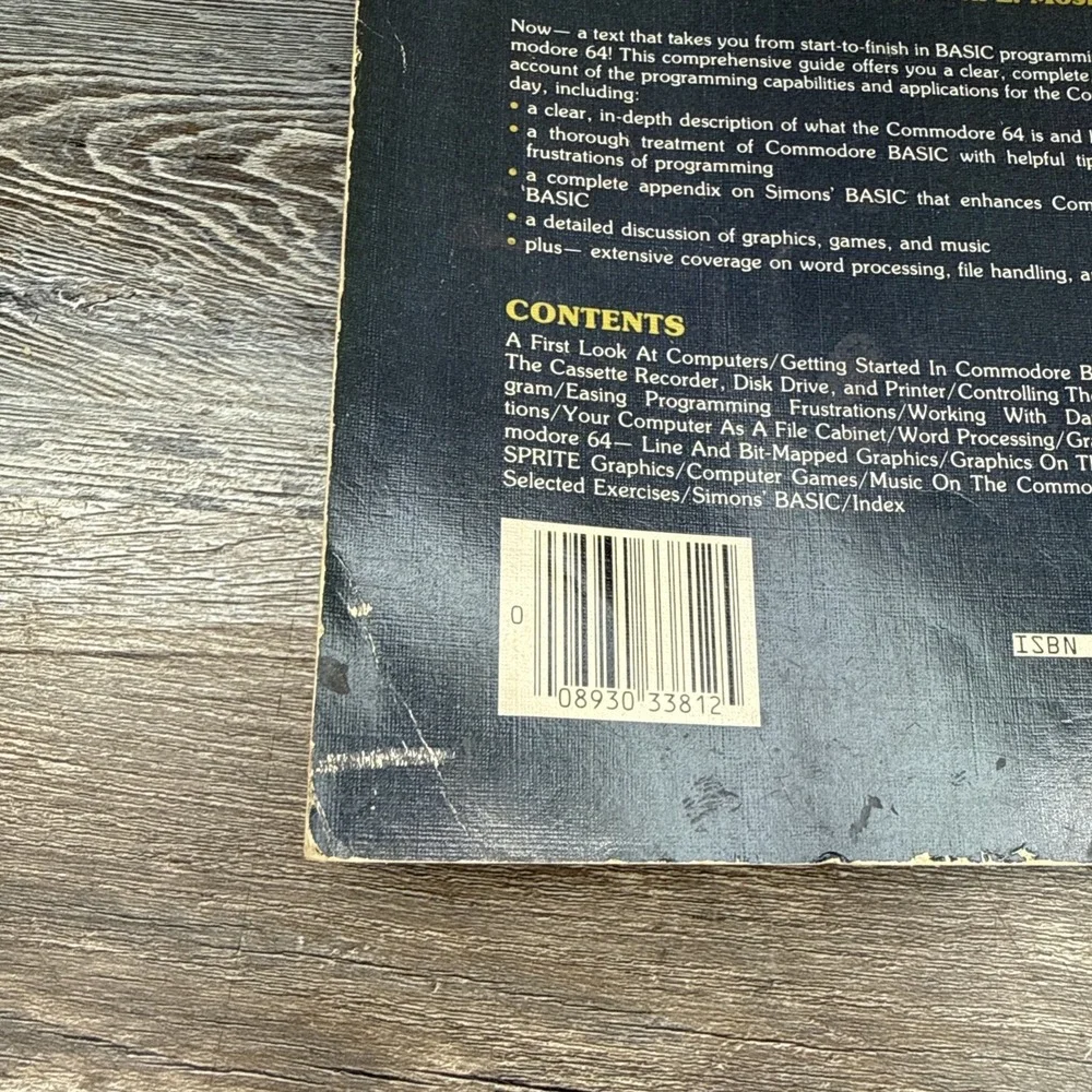 Commodore 64: Basic Programming and Applications by Goldstein Mosher 1984